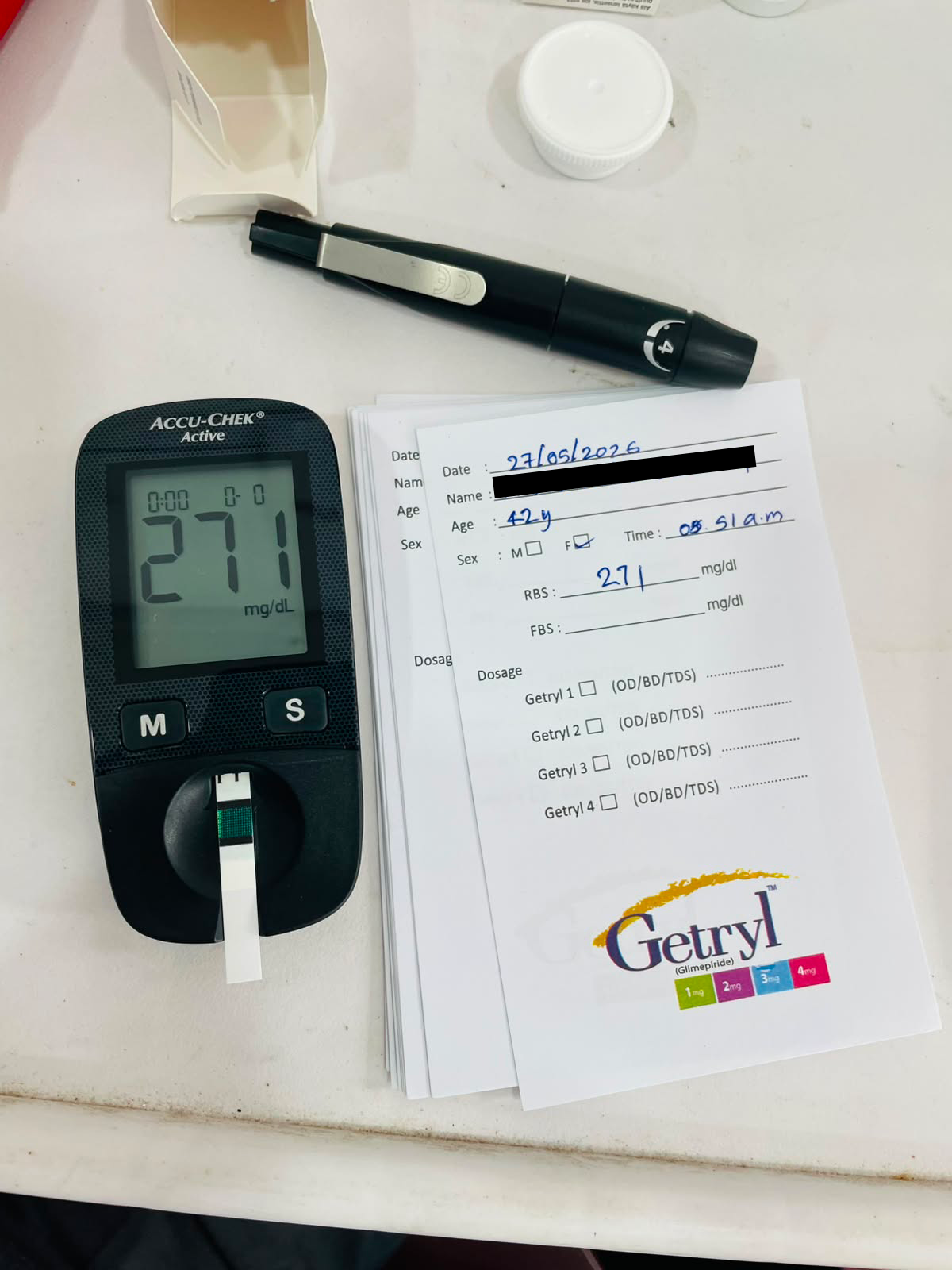 Blood glucose monitoring campaign